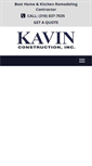 Mobile Screenshot of kavinconstructioninc.com